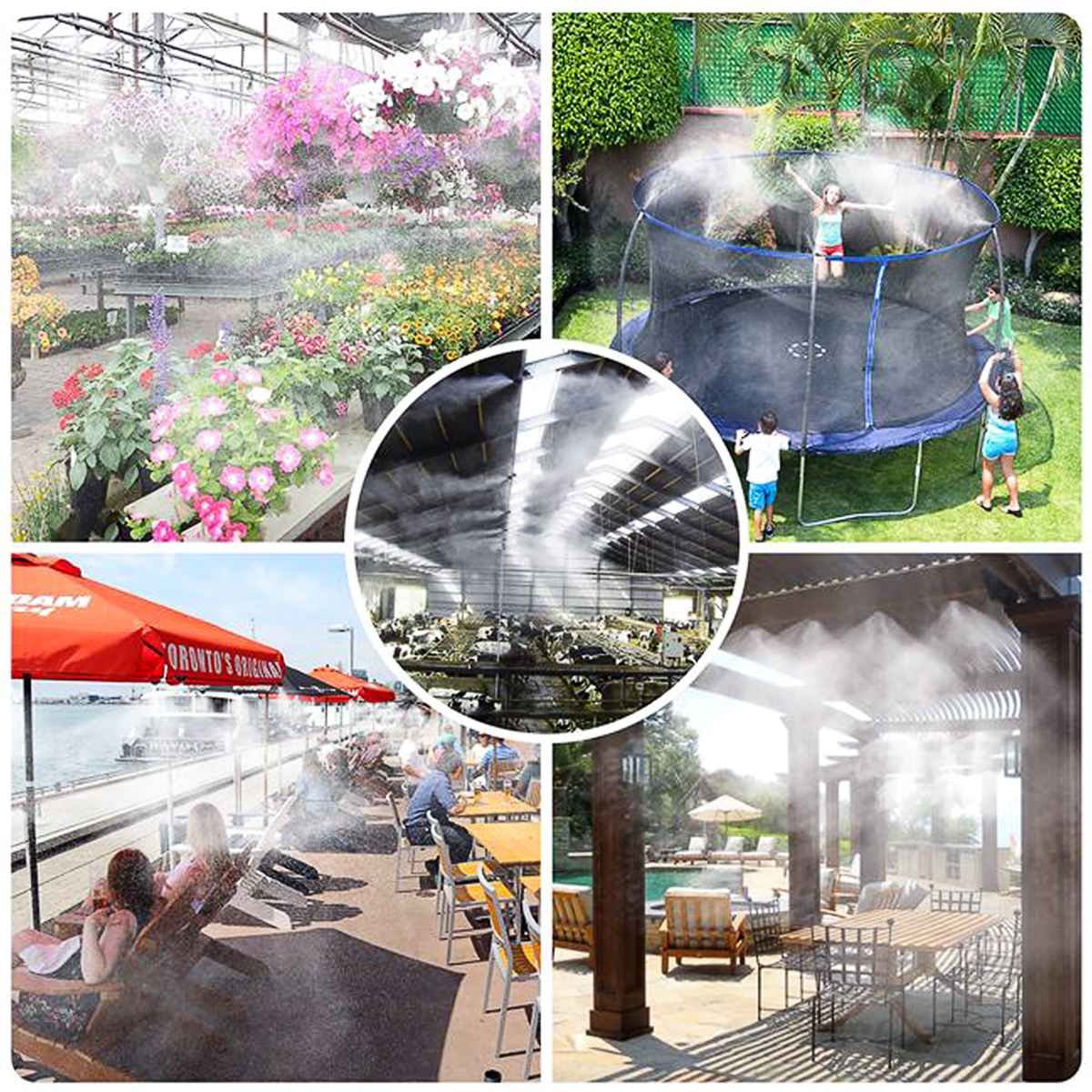 Mangueira Climatizadora Sistema Irrigação Kit 3 Jardim Grama 10 M - 3