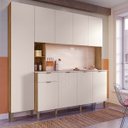 Ver imagem 1 de Armário de Cozinha Compacta Pulse 8 Portas e 1 Gaveta em Mdp Freijó/soft - Kits Paraná