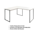 Ver imagem 3 de Mesa em L para Estudos e Home Office 120x90 cm - Branco