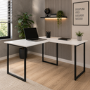 Ver imagem 1 de Mesa em L para Estudos e Home Office 120x90 cm - Branco