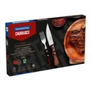 Ver imagem 2 de Jogo de Talheres 12 Peças Tramontina Churrasco 21199996 Castanho