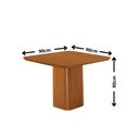 Ver imagem 5 de Mesa de Jantar Eloise 90cm Tampo MDF Canto Copo Laminado com 4 Cadeiras Lira