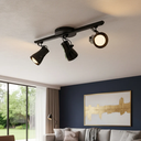 Ver imagem 1 de Luminária de Teto Spot Trilho Direcionável Octa 3 Lâmpadas Praia Litoral E27 Bivolt:preto/110v/220v