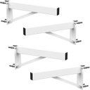 Ver imagem 1 de Mf Multiforma - 4 Suportes Pia Parafusar Bancada Aparador 30 Cm Branco