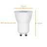 Lampada Mini Dicróica GU10 200 Lumens 6500k Branco Frio 3,5w Bivolt 36° CTB - 3