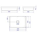 Ver imagem 7 de Cuba de Sobrepor Deca Slim 60x40 Retangular Branca + Válvula + Sifão