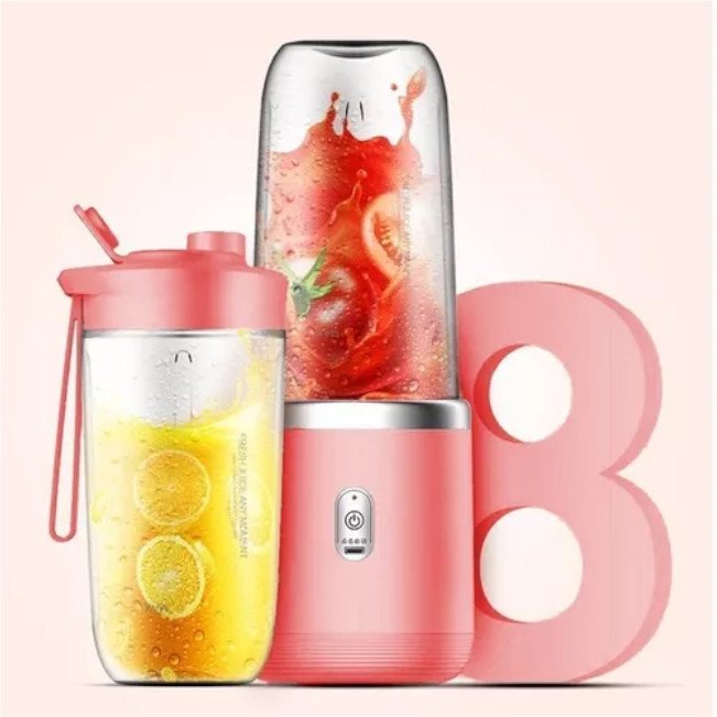 Ultra Espremedor Usb Mini Liquidificador Portátil 6 Lâminas - 5