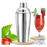 Coqueteleira Inox 750 Ml Drinks e Caipirinhas Doses Coqueteleiro Bartender Casa Tradicional - 1