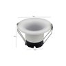 Spot de Embutir Nordecor Eton Mini Redondo Led Alto Irc 90 12w Bivolt Branco 3000k Luz Amarela 6550 - 4