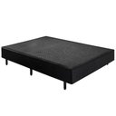 Ver imagem 1 de Cama Box Base Universal Casal Preta (138x188x25) - Plumatex