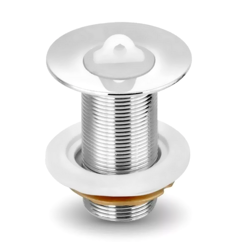 Válvula Pia Banheiro Lavatório Escoamento 7/8" S/ Ladrão Metal:cromado