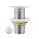 Ver imagem 4 de Válvula Pia Banheiro Lavatório Escoamento 7/8" S/ Ladrão Metal:cromado