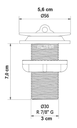 Ver imagem 6 de Válvula Pia Banheiro Lavatório Escoamento 7/8" S/ Ladrão Metal:cromado