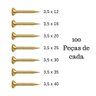 Kit de 700 Parafusos Chipboard com Espessura de 3,5mm em Diversos Comprimentos - Ciser - 3