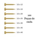 Ver imagem 3 de Kit de 700 Parafusos Chipboard com Espessura de 3,5mm em Diversos Comprimentos - Ciser
