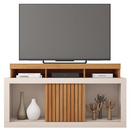 Bancada Rack para Tv até 55 Polegadas Marrom Frost Caemmun - 5