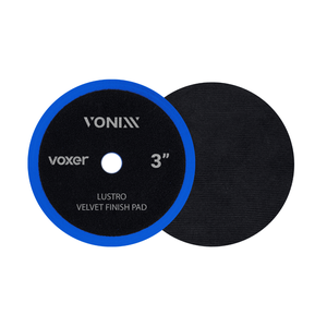 Boina de Lustro Preta 3" Zacs para Polimento Automotivo - Roto Orbital e Rotativa