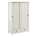 Ver imagem 4 de Guarda Roupa Madeira Maciça 133cm 2 Portas 2 Gavetas Leona F07- D'Rossi