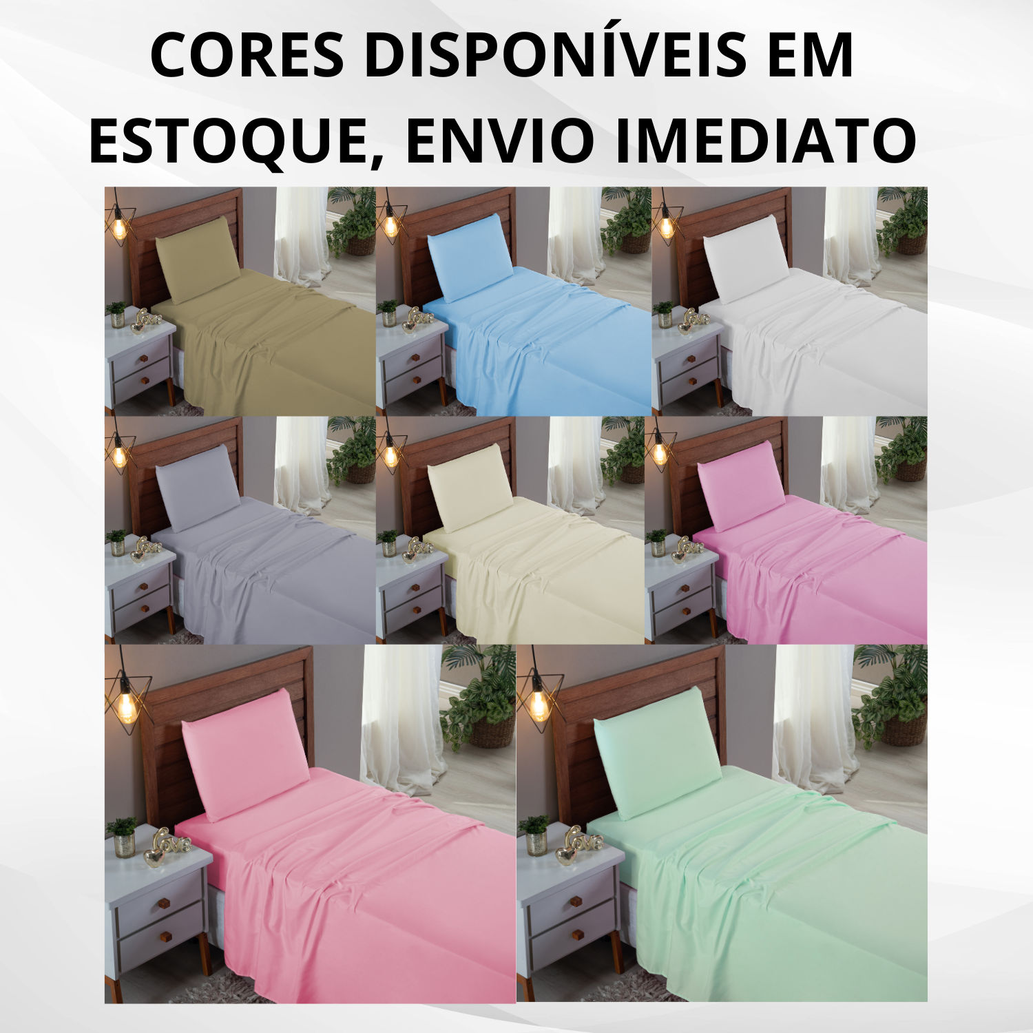 Jogo Lençol Solteiro Algodão com Virol 300 Fios 3 Peças Cama Box Infantil:verde Bebe - 7