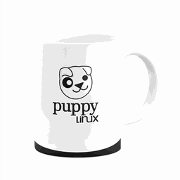 Caneca Linux - Puppy - Branca - 2