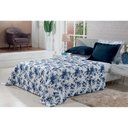 Ver imagem 2 de Kit Cobre Leito Plazza Marinho Solteiro 2 Peças - Bordados Ricardo 171m