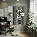 Ver imagem 2 de Quadro Decor Estampa Vaso de Flores 70x50cm Mold Branca