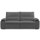 Ver imagem 2 de Sofá Retrátil Reclinável para Sala 3 Lugares 225cm Ricci F04 Veludo Cinza Escuro - Lyam Decor