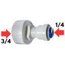 Ver imagem 1 de Adpatador Filtro Conector Reto Fêmea 3/4 Bspt X 1/4 - Cn033 Planeta Água