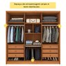 Guarda Roupa Casal 100% Mdf 6 Portas 6 Gavetas Realeza Tcil Tcil Móveis Guarda Roupa Casal Realeza 1 - 9