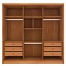Guarda Roupa Casal 100% Mdf 6 Portas 6 Gavetas Realeza Tcil Tcil Móveis Guarda Roupa Casal Realeza 1 - 4