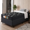 Ver imagem 2 de Colchão Solteiro Espuma D28 Firme Verona 88x188x14 Antialérgico - Preto