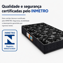 Ver imagem 6 de Colchão Solteiro Espuma D28 Firme Verona 88x188x14 Antialérgico - Preto