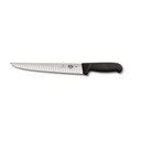 Ver imagem 2 de Faca profissional 38cm açougueiro lâmina 25cm sulcos Swiss Classic Victorinox 5.5523.25 - Inox/Preto