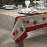 Toalha de Mesa Rústica Raner 1,40x1,40 Enfeites Natalinos - 3
