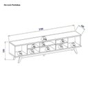 Ver imagem 5 de Rack com Painel Ripado para TV até 75 Polegadas 216CMX220CM Fortaleza Off White Matte / Hortelã