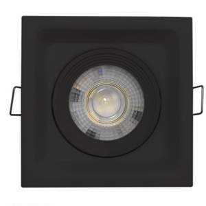 Spot Led Deep 5w 3000k Quadrado Preto Embutir - Áreas Internas