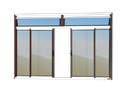 Ver imagem 1 de Janela Alumínio Plus 4F.c/Bandeira 100 x 200 V.Refl.Mix Corten Brimak