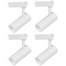 Kit 4 Spot Led Mr16 para Trilho Eletrificado Branco 110/220v 6500k Frio - 1