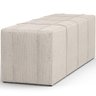Puff Decorativo Living Sala de Estar 195 Cm Roma W01 Linho Cru - lyam - 5