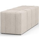 Ver imagem 5 de Puff Decorativo Living Sala de Estar 195 Cm Roma W01 Linho Cru - lyam