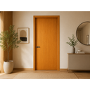 Ver imagem 1 de Folha de Porta em Madeira Lisa 210x80x3,5cm Gitale Portas Amarelo/Cerejeira