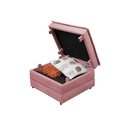 Ver imagem 7 de Puff Banqueta Dobrável com Rodízios que Vira Cama Solteiro para Sala Quarto Escritório