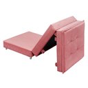 Ver imagem 6 de Puff Banqueta Dobrável com Rodízios que Vira Cama Solteiro para Sala Quarto Escritório