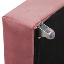 Ver mais imagens de Puff Banqueta Dobrável com Rodízios que Vira Cama Solteiro para Sala Quarto Escritório