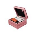 Ver mais imagens de Puff Banqueta Dobrável com Rodízios que Vira Cama Solteiro para Sala Quarto Escritório