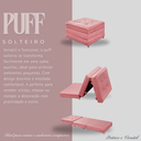 Ver imagem 2 de Puff Banqueta Dobrável com Rodízios que Vira Cama Solteiro para Sala Quarto Escritório