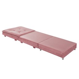 Puff Organizador Dobrável que Vira Colchão Cama Solteiro para Visitas Descanso - 6