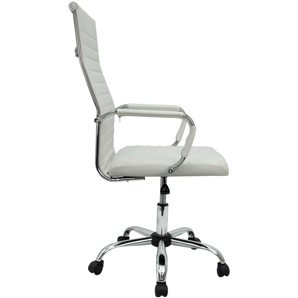 Cadeira Eames Esteirinha Presidente Escritório Boston Eames Alta - Branca Branco - 2