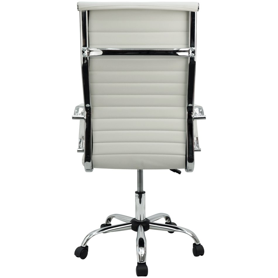 Cadeira Eames Esteirinha Presidente Escritório Boston Eames Alta - Branca Branco - 4