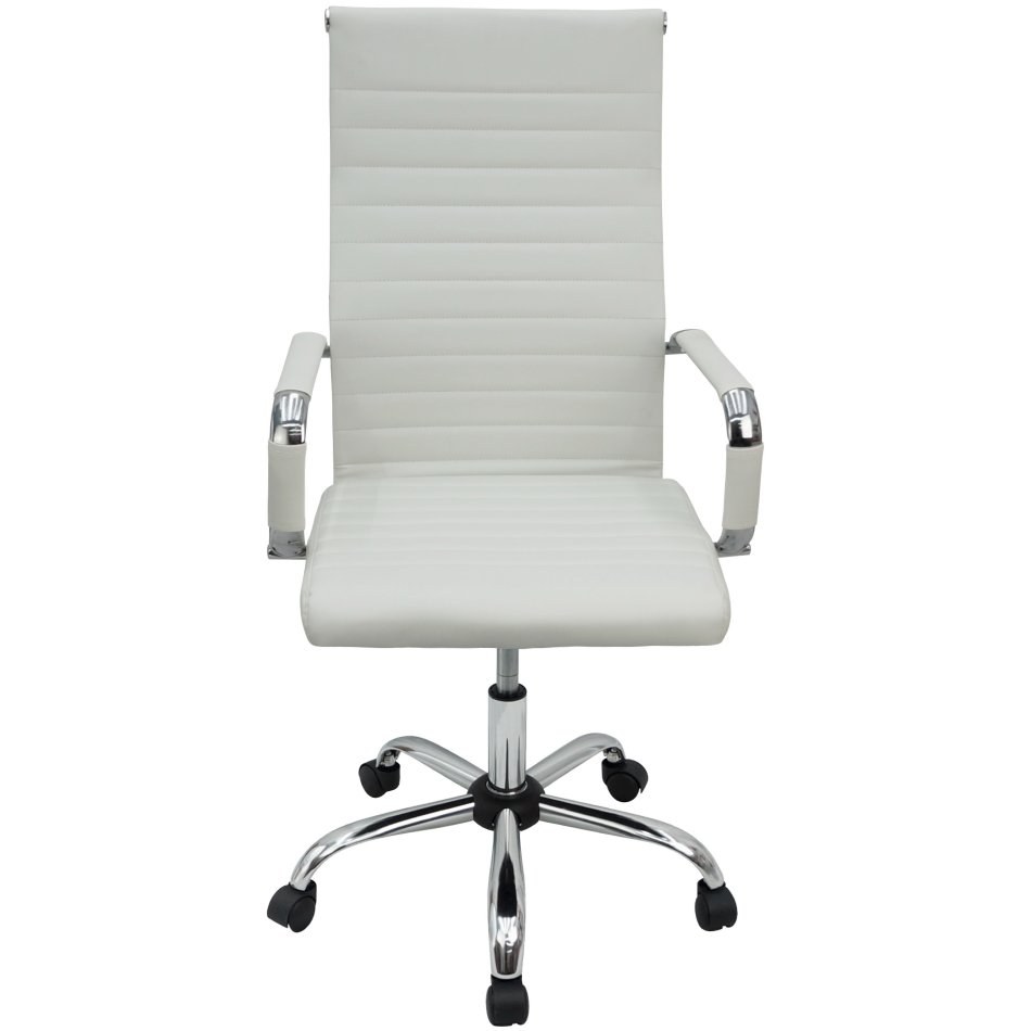 Cadeira Eames Esteirinha Presidente Escritório Boston Eames Alta - Branca Branco - 3